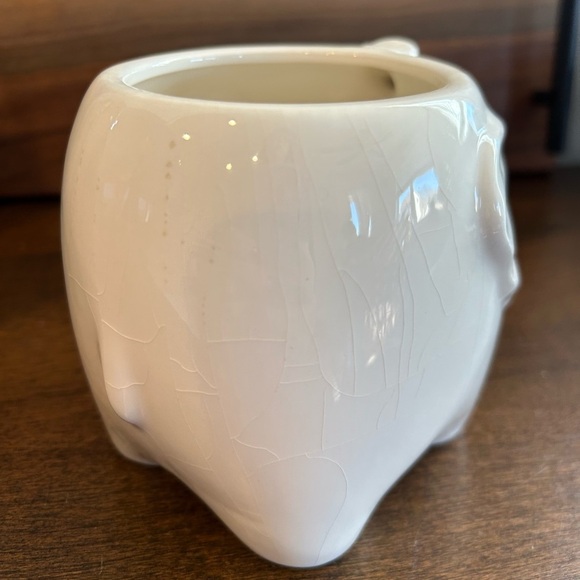 Tag Brand Elephant Coffee Cup - White Ceramic Some Flaws Please Review Pictures. - Picture 5 of 7